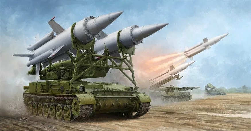 Trumpeter - Soviet 2K11A TEL w/9M8M MissileKrug-a (SA-4 Ganef)
